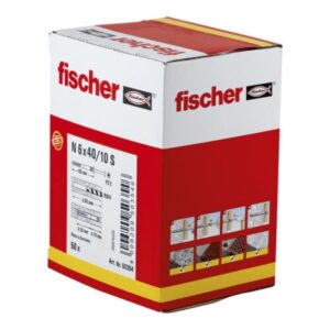 Fischer N 6X40/10 S Καρφωτό Βύσμα