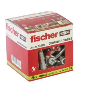 fischer DuoPower 10X50 S Νάιλον βύσμα με βίδα