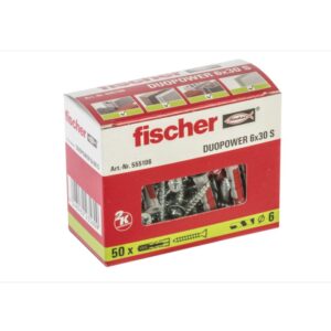 fischer DuoPower 6X30 S Νάιλον βύσμα με βίδα