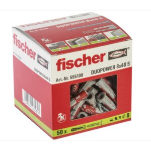 fischer DuoPower 8X40 S Νάιλον βύσμα με βίδα