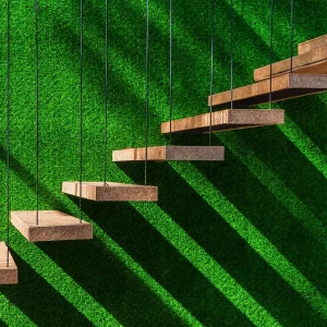 Οικολογικός φράχτης Mat Grass Fence Stair